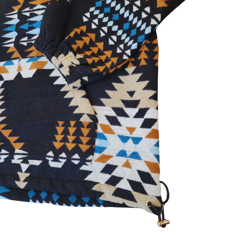 Tribal Print Pull Over Hoodie