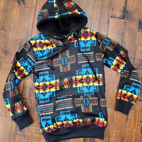 Kid's Blue/Black Hoodie