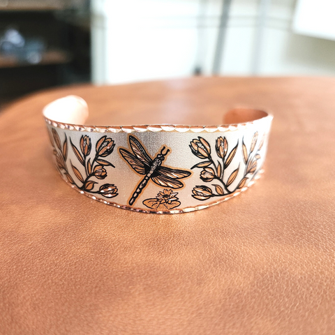 Copper Dragonfly Bracelet