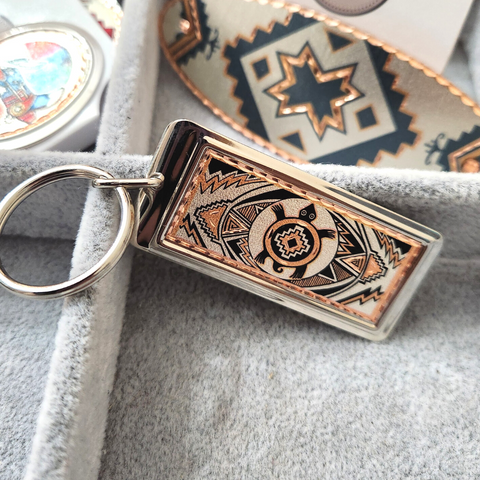 Copper Turtle Keychain