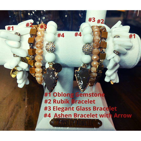 Ashen Bracelet with Arrow Charm