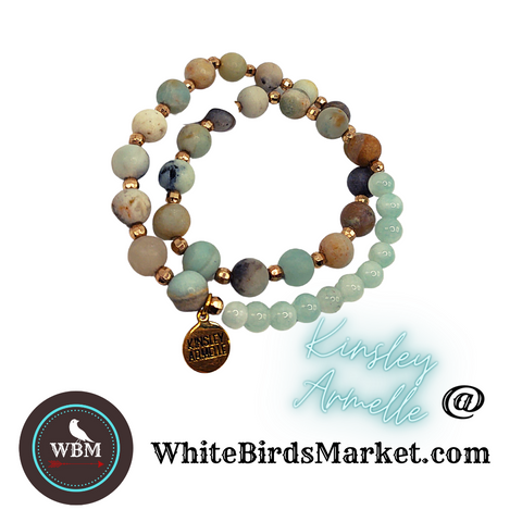Amazonite Double Wrap Bracelet