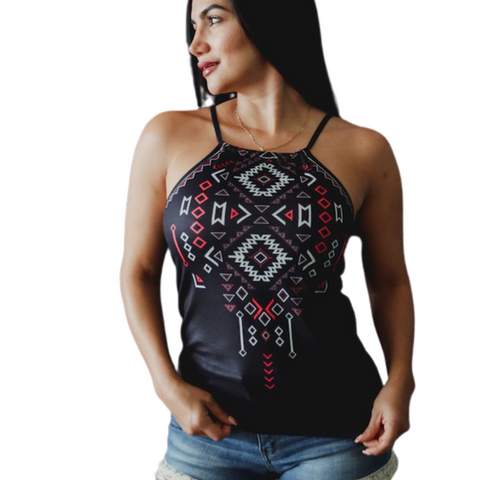 Black and White Print Halter