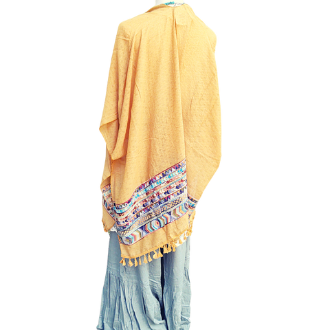Fallon Embroidered Sleeve Kimono