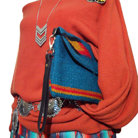 Saddle Blanket Wristlet Purse