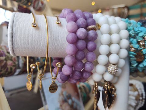 Purple Chalcedony Bracelet