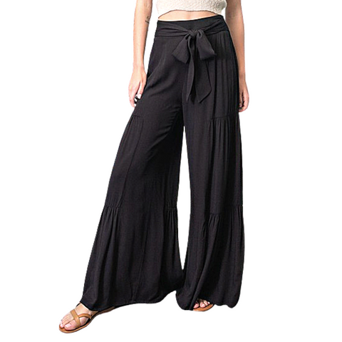 Tiered Wide Leg Pant