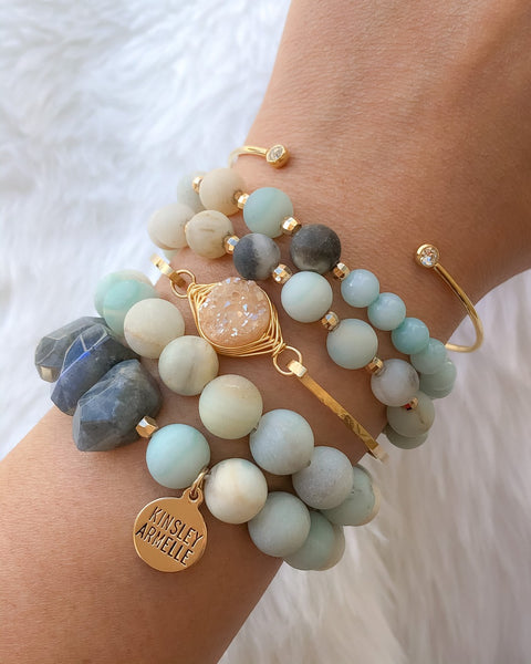 Amazonite Double Wrap Bracelet