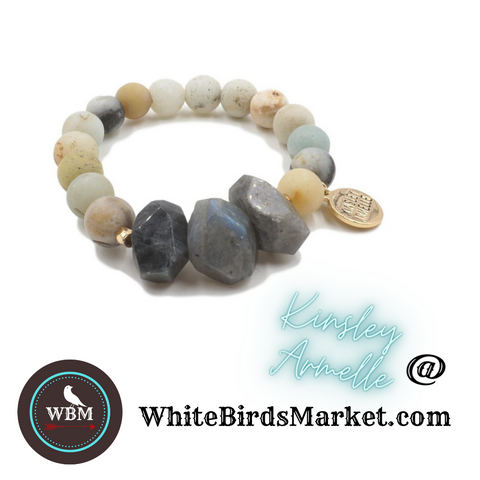 Amazonite Triple Nugget Bracelet