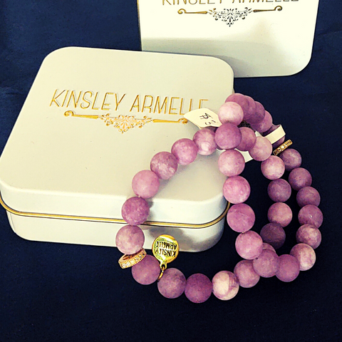 Purple Chalcedony Bracelet